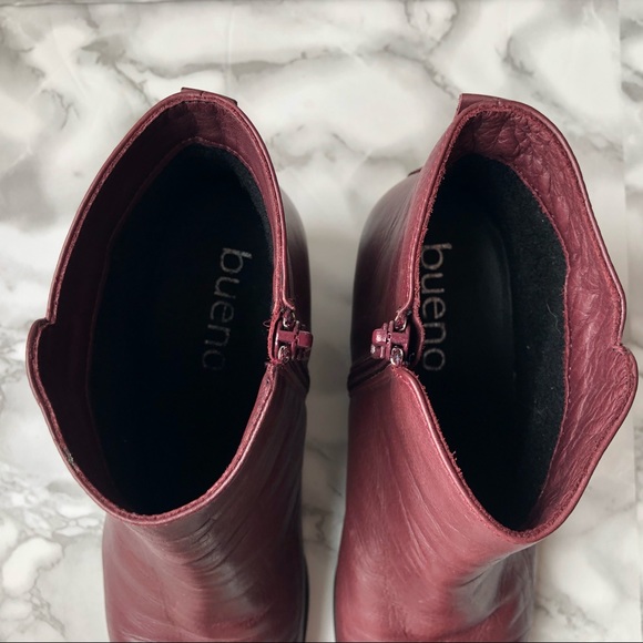 Bueno Leather Heeled Chelsea Boots Ankle Boots - Picture 6 of 16